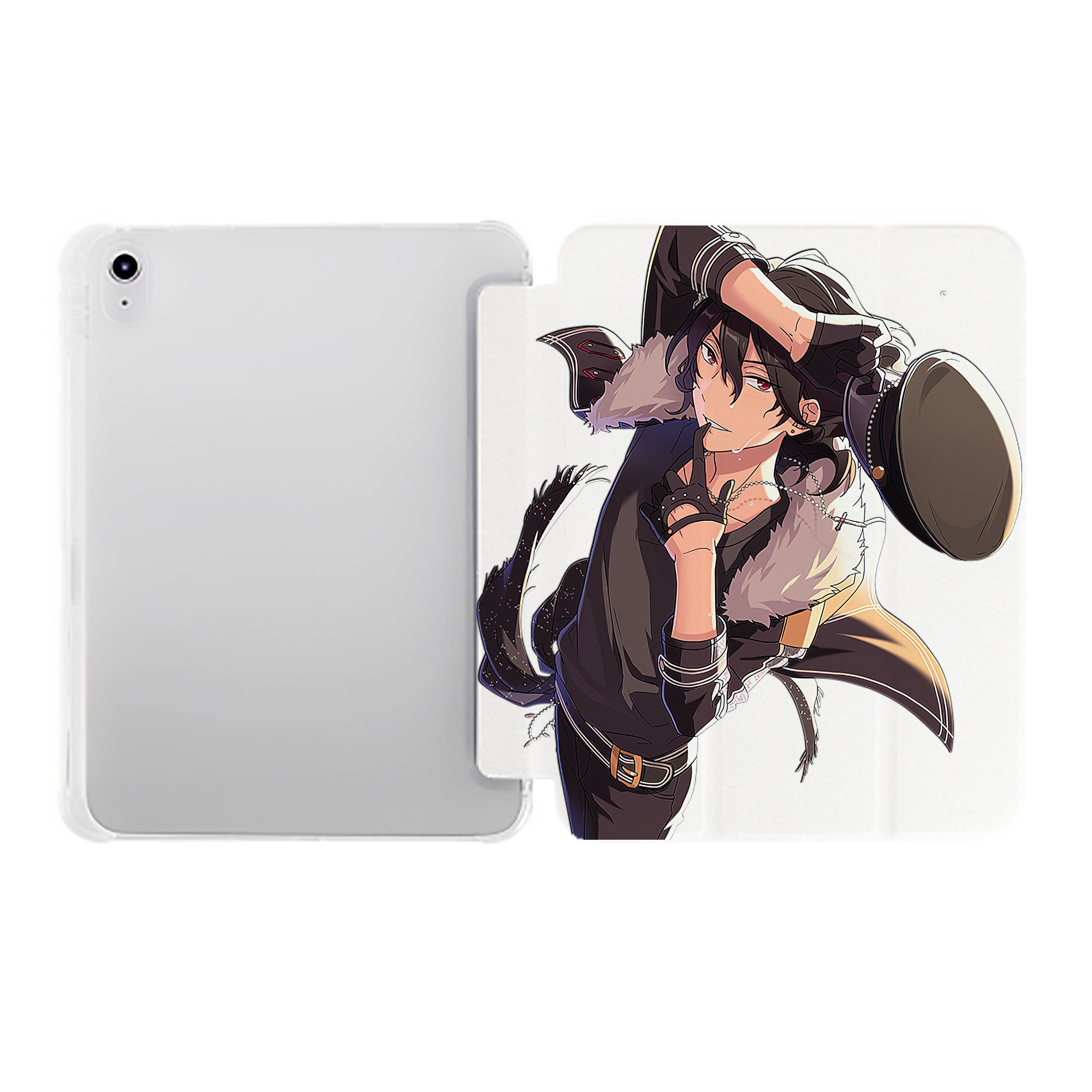 （画像用） あんさんぶるスターズ! Ensemble Stars IPad ケース ペン収納付き 三つ折りスタンド PUレザー×シリコン 対応機種9.5/10.5/10.9インチ